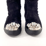 MIU MIU boots Mouton boots Suede Black Women Used