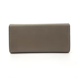 CELINE purse Flap wallet leather gray Women Second hand