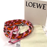 LOEWE Shoulder strap 112 30 S95 braided bag strap leather pink pink Women Second hand