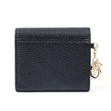 Christian Dior Tri-fold wallet Diorissimo leather Black Women Used