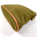 HERMES Pouch Bolide pouch mini cotton khaki unisex Second hand