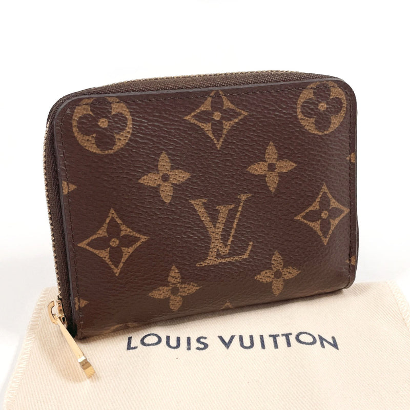 LOUIS VUITTON coin purse M60067 Zippy coin purse Monogram canvas Brown unisex Second hand