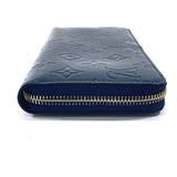 LOUIS VUITTON purse M90047 Zippy wallet Monogram Vernis blue blue unisex Second hand