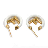 FENDI earring F is Fendi metal gold gold Women Second hand