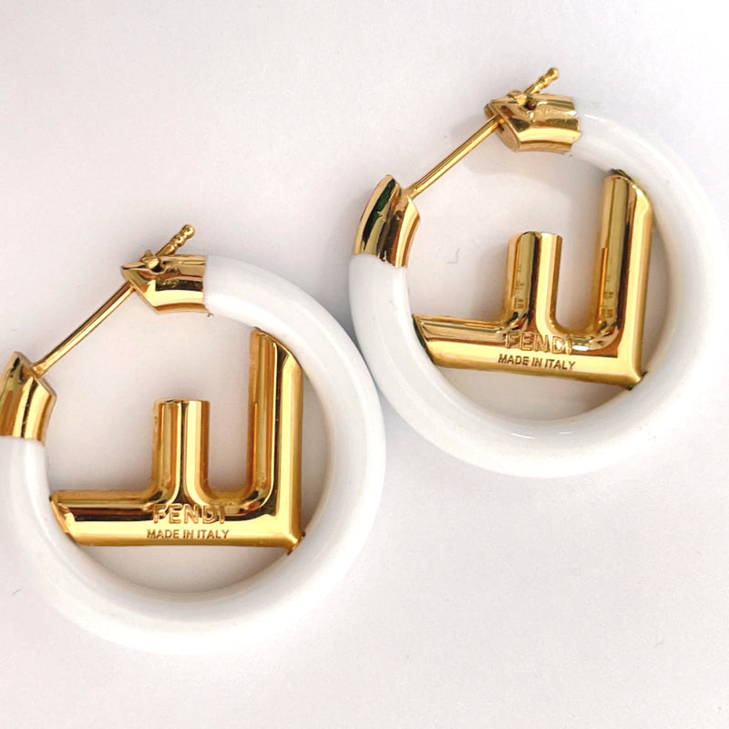 FENDI earring F is Fendi metal gold gold Women Second hand