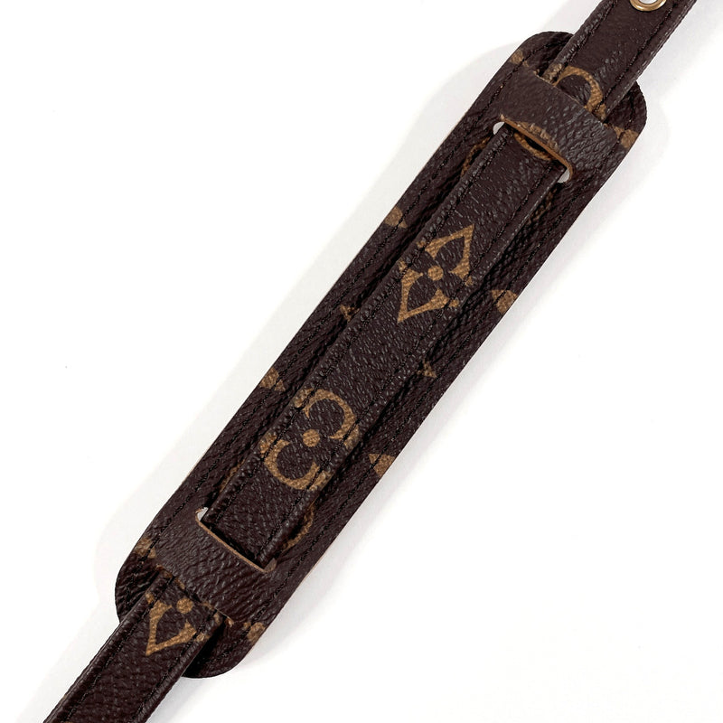 LOUIS VUITTON Shoulder strap Monogram canvas Brown unisex Used