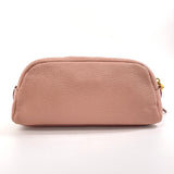 MIU MIU Pouch leather pink Women Second hand