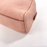 MIU MIU Pouch leather pink Women Second hand