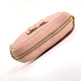 MIU MIU Pouch leather pink Women Second hand