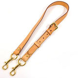 LOUIS VUITTON Shoulder strap Leather beige unisex Used