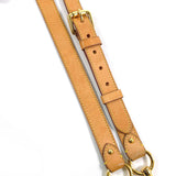 LOUIS VUITTON Shoulder strap Leather beige unisex Used