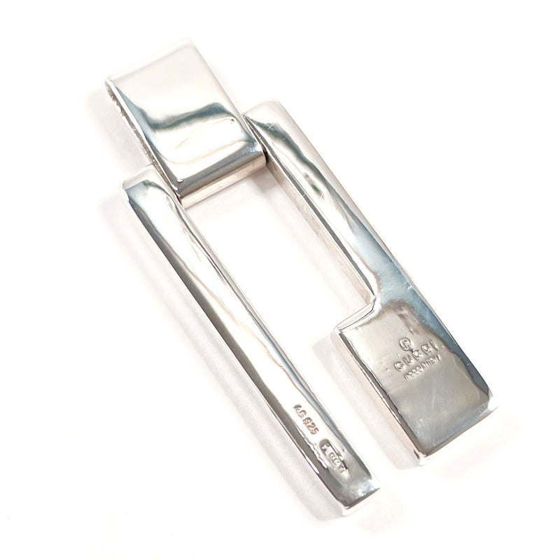 GUCCI Pendant top G logo plate Silver925 Silver unisex Second hand
