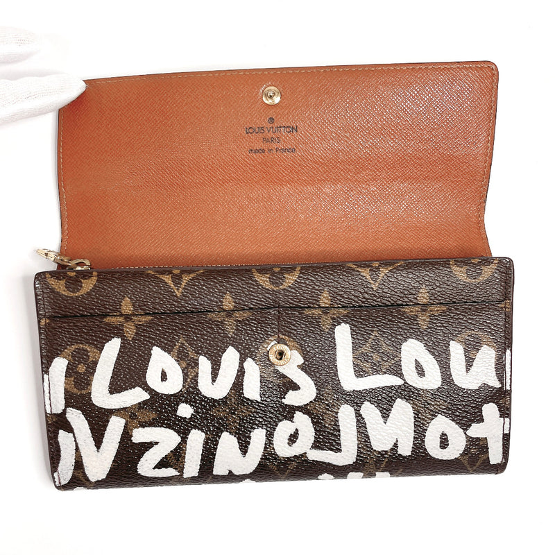 LOUIS VUITTON purse M92189 Porto Monnet Credit Monogram graffiti Monogram canvas Brown Women Second hand