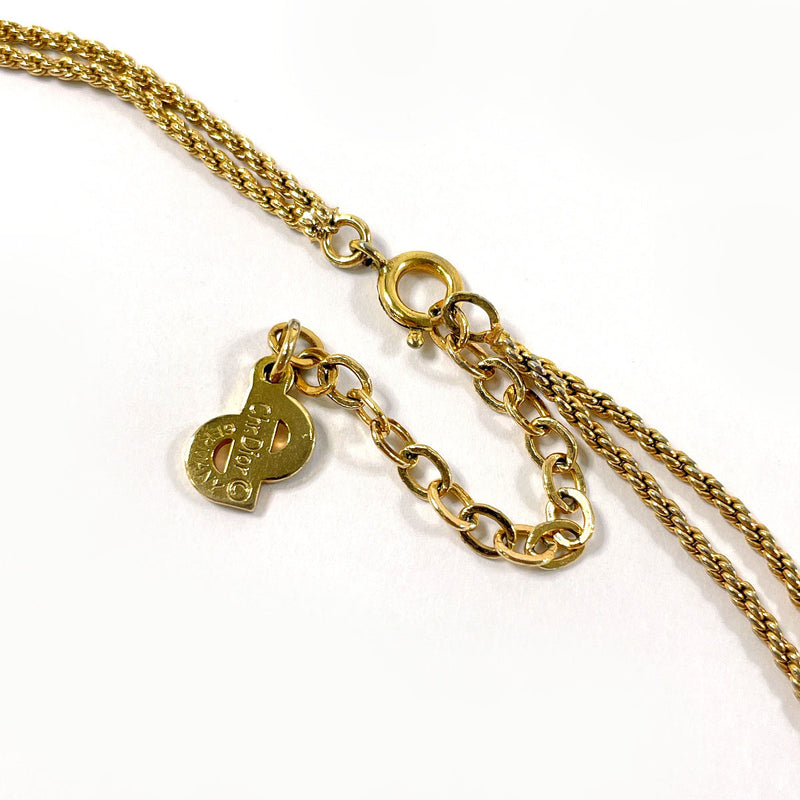 Christian Dior Necklace vintage metal gold Women Second hand