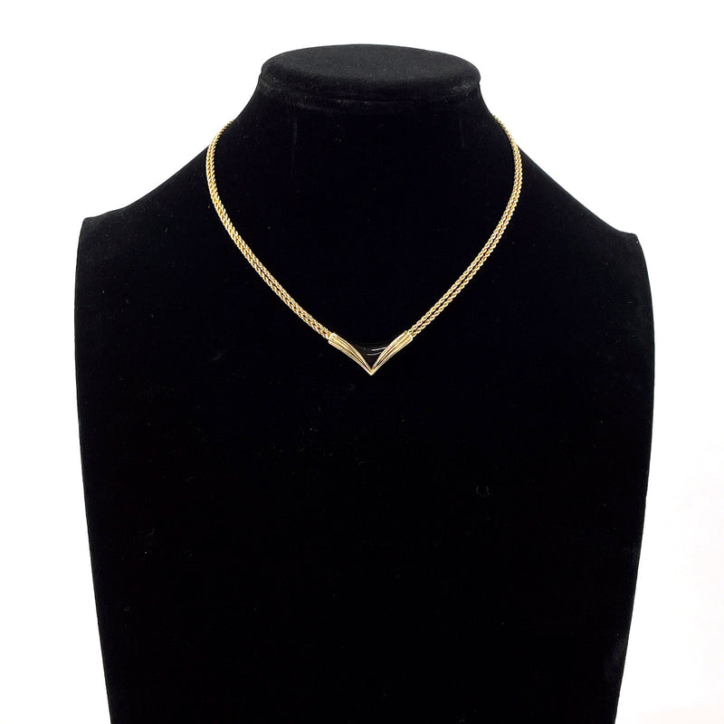 Christian Dior Necklace vintage metal gold Women Second hand