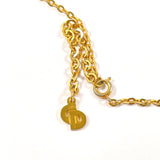 Christian Dior Necklace logo vintage Gold Plated gold Women Used