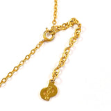 Christian Dior Necklace logo vintage Gold Plated gold Women Used