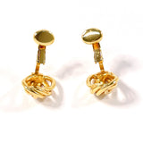 Christian Dior Earring vintage metal gold Women Second hand