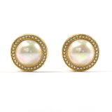 Christian Dior Earring metal/Fake pearl gold Women Used