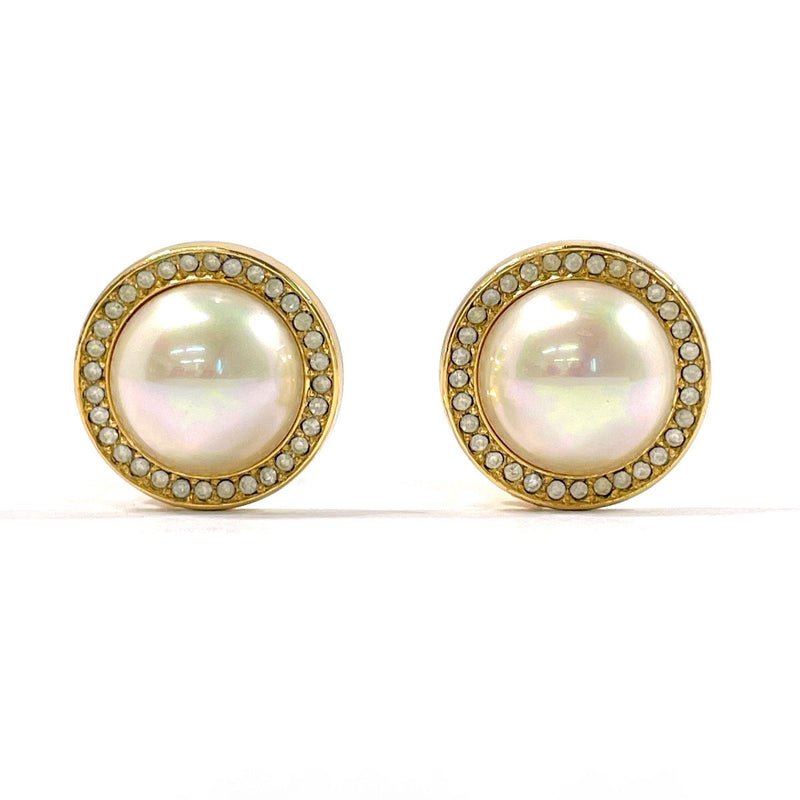 Christian Dior Earring metal/Fake pearl gold Women Used