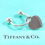 TIFFANY&Co. key ring Heart tag Key ring Silver925 Silver Women Second hand