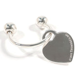 TIFFANY&Co. key ring Heart tag Key ring Silver925 Silver Women Second hand
