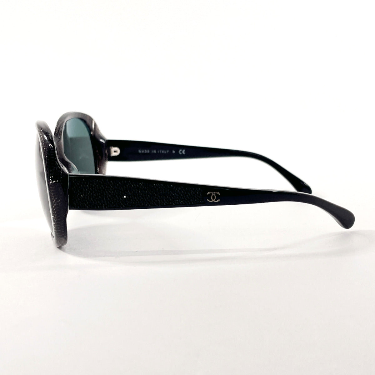 CHANEL sunglasses 5165-B-A COCO Mark Synthetic resin Black Women