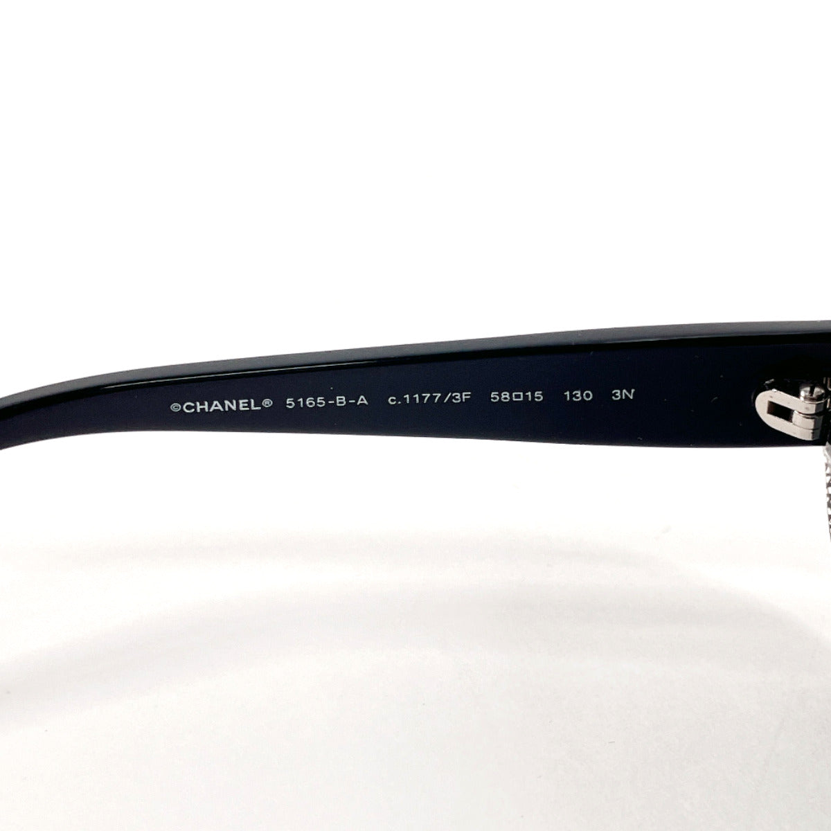 CHANEL sunglasses 5165-B-A COCO Mark Synthetic resin Black Women