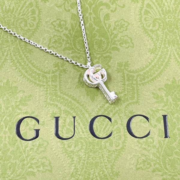 GUCCI Necklace Double G Key Pendant Silver925 Silver Women Second hand