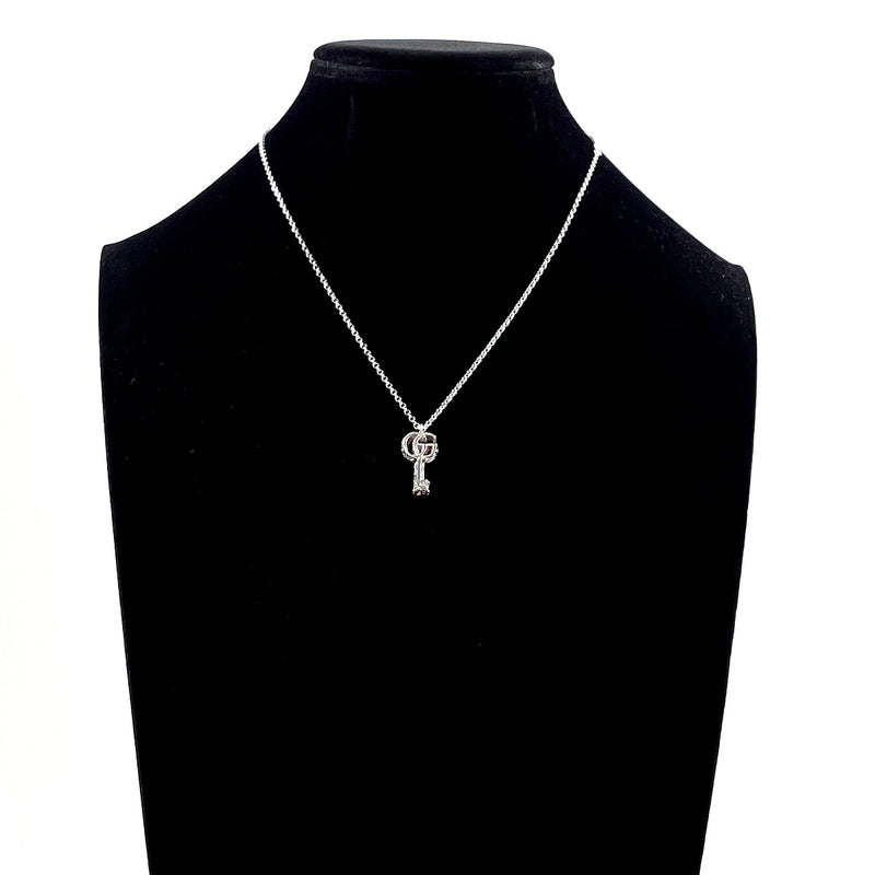 GUCCI Necklace Double G Key Pendant Silver925 Silver Women Second hand
