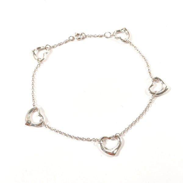 TIFFANY&Co. bracelet Open Heart 5P Elsa Peretti Silver925 Silver Women Second hand