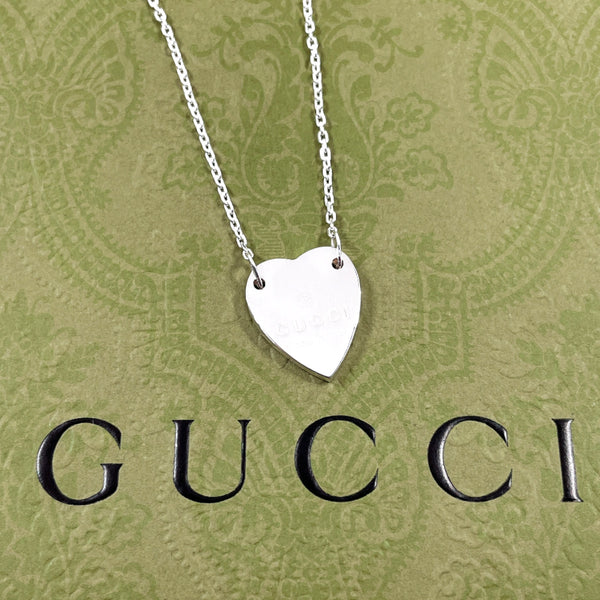 GUCCI Necklace 223512 J8400 8106 Trademark Heart Silver925 Silver Women Second hand