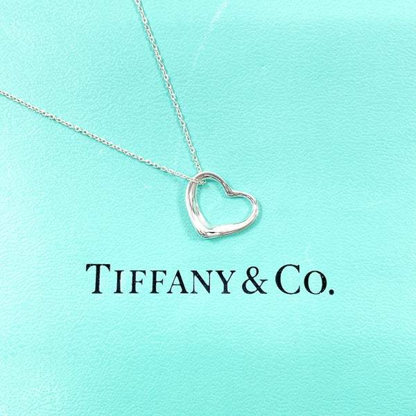 TIFFANY&Co. Necklace Open heart Elsa Peretti Sterling Silver Silver Women Second hand