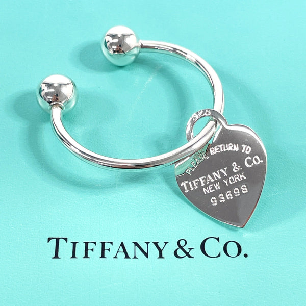 TIFFANY&Co. key ring heart tag key ring Return to Silver925 Silver Women Second hand