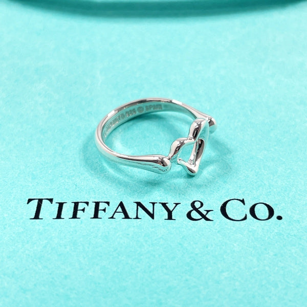 TIFFANY&Co. Ring Open heart Elsa Peretti Silver925 #US 4 3/4 Silver Women Second hand