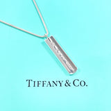 TIFFANY & CO. Necklace 1837 Bar Pendant Sterling Silver 925 vintage unisex
