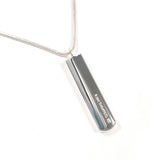 TIFFANY & CO. Necklace 1837 Bar Pendant Sterling Silver 925 vintage unisex