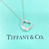 TIFFANY&Co. Necklace Open heart Elsa Peretti Silver925 Silver Women Second hand