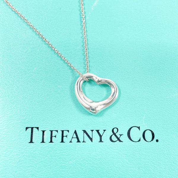 TIFFANY&Co. Necklace Open heart Elsa Peretti Silver925 Silver Women Second hand