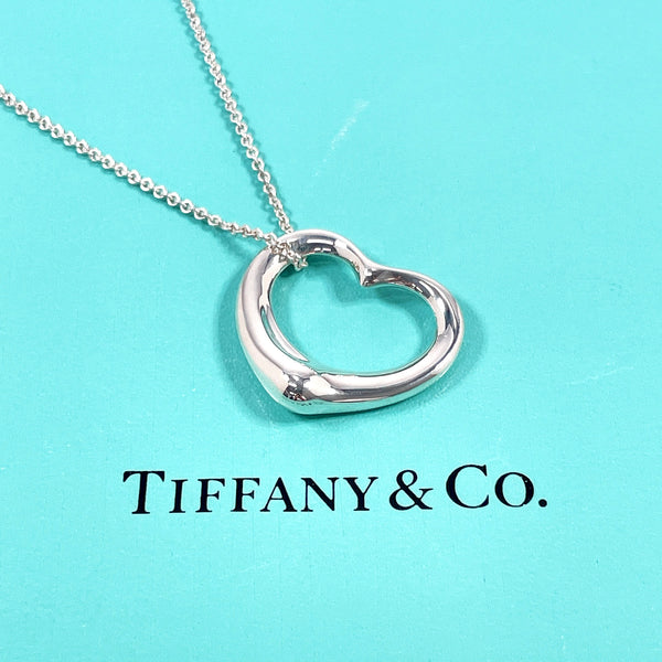 TIFFANY&Co. Necklace Open heart Elsa Peretti Silver925 Silver Women Second hand