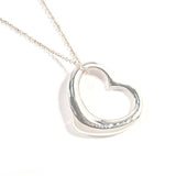 TIFFANY&Co. Necklace Open heart Elsa Peretti Silver925 Silver Women Second hand