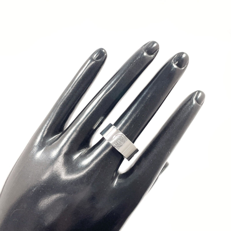 GUCCI Ring Logo Cutout Silver925 #US 7 Silver unisex Second hand