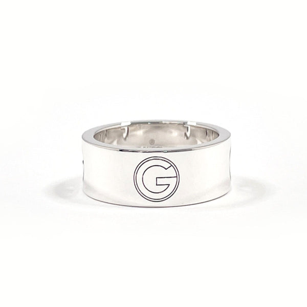 GUCCI Ring Logo Cutout Silver925 #US 7 Silver unisex Second hand