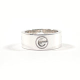GUCCI Ring Logo Cutout Silver925 #US 7 Silver unisex Second hand