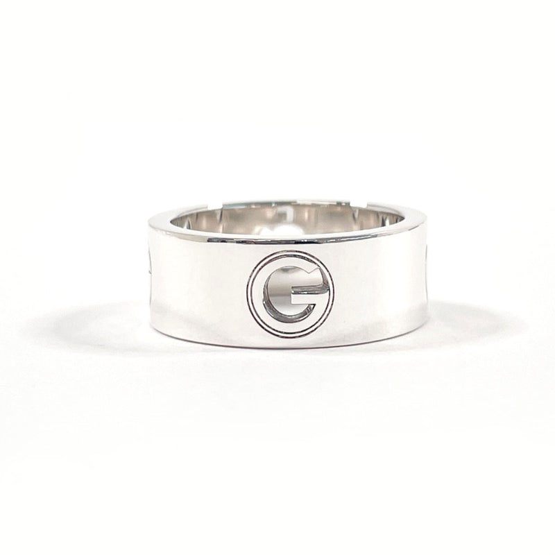 GUCCI Ring Logo Cutout Silver925 #US 7 Silver unisex Second hand