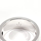 GUCCI Ring Logo Cutout Silver925 #US 7 Silver unisex Second hand