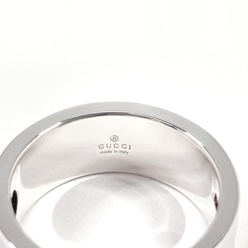 GUCCI Ring Logo Cutout Silver925 #US 7 Silver unisex Second hand