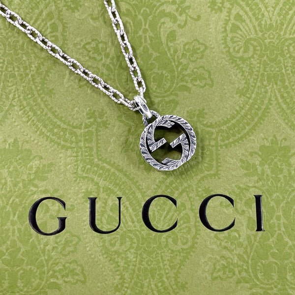 GUCCI Necklace 455307 J8400 0811 Interlocking G Silver925 Silver unisex Second hand