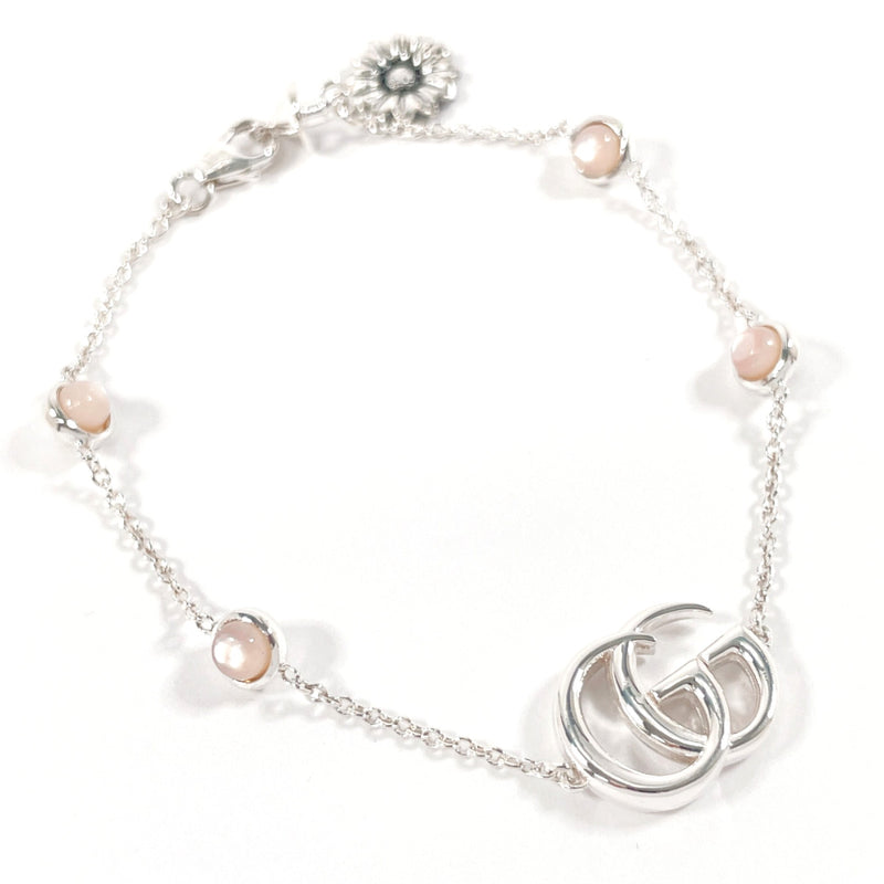 GUCCI bracelet 527393 Double G Silver925/Mother of pearl Silver Silver Women Second hand