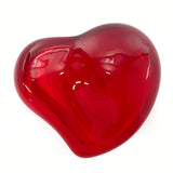 TIFFANY&Co. object Heart paper weight Elsa Peretti Glass Red Women Second hand